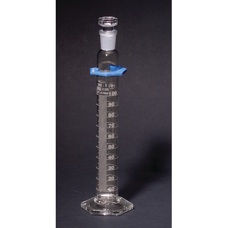 United Scientific Supply Graduated CYLINDERS, Double Scale, Class A, Batch CERT, with Stopper, 10ML - USS